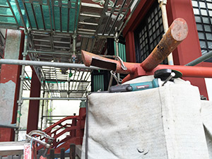 (10)拝殿架木欠損部分修理